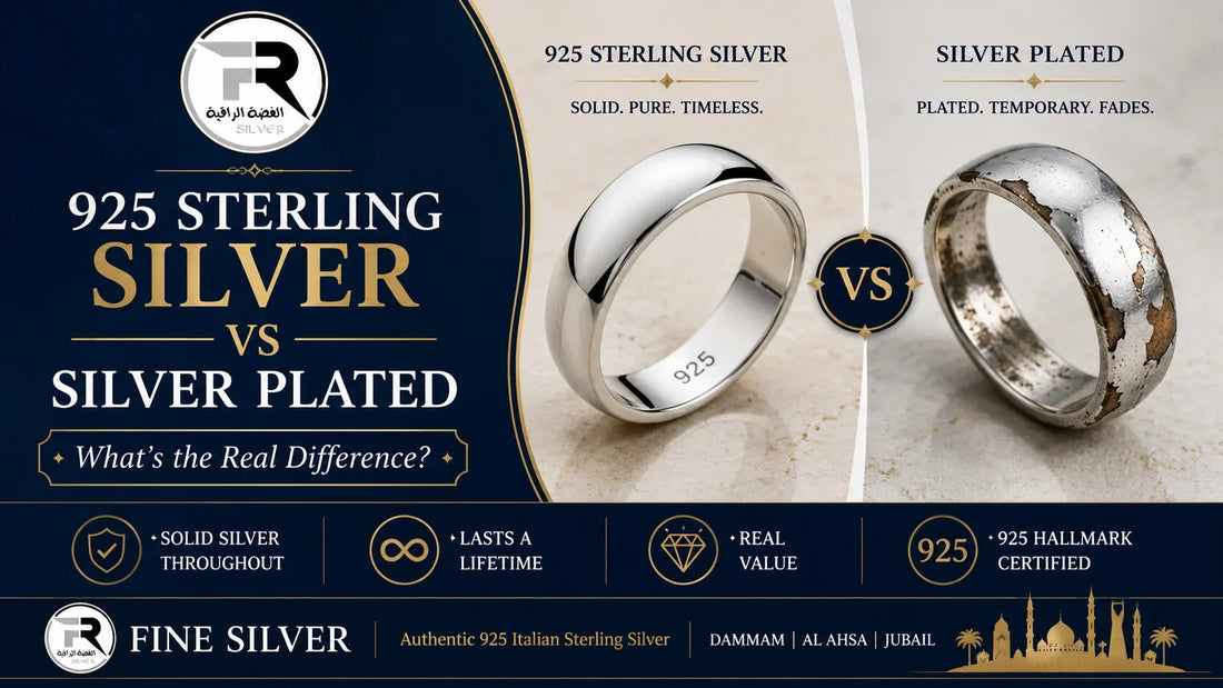 925 sterling silver vs silver plated jewelry — what's the real difference — Fine Silver Saudi Arabia