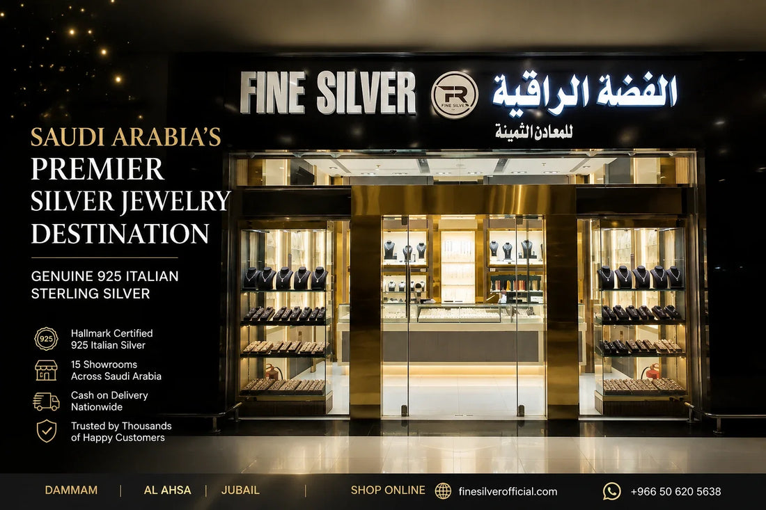 Best silver jewelry store in Saudi Arabia — Fine Silver 925 Italian sterling silver showroom