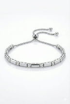 Silver Tone Adjustable Bolo Bracelet