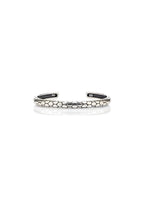 Sleek 16.33g 925 Italian Silver Honeycomb / Snake Scale Adjustable Cuff Bracelet