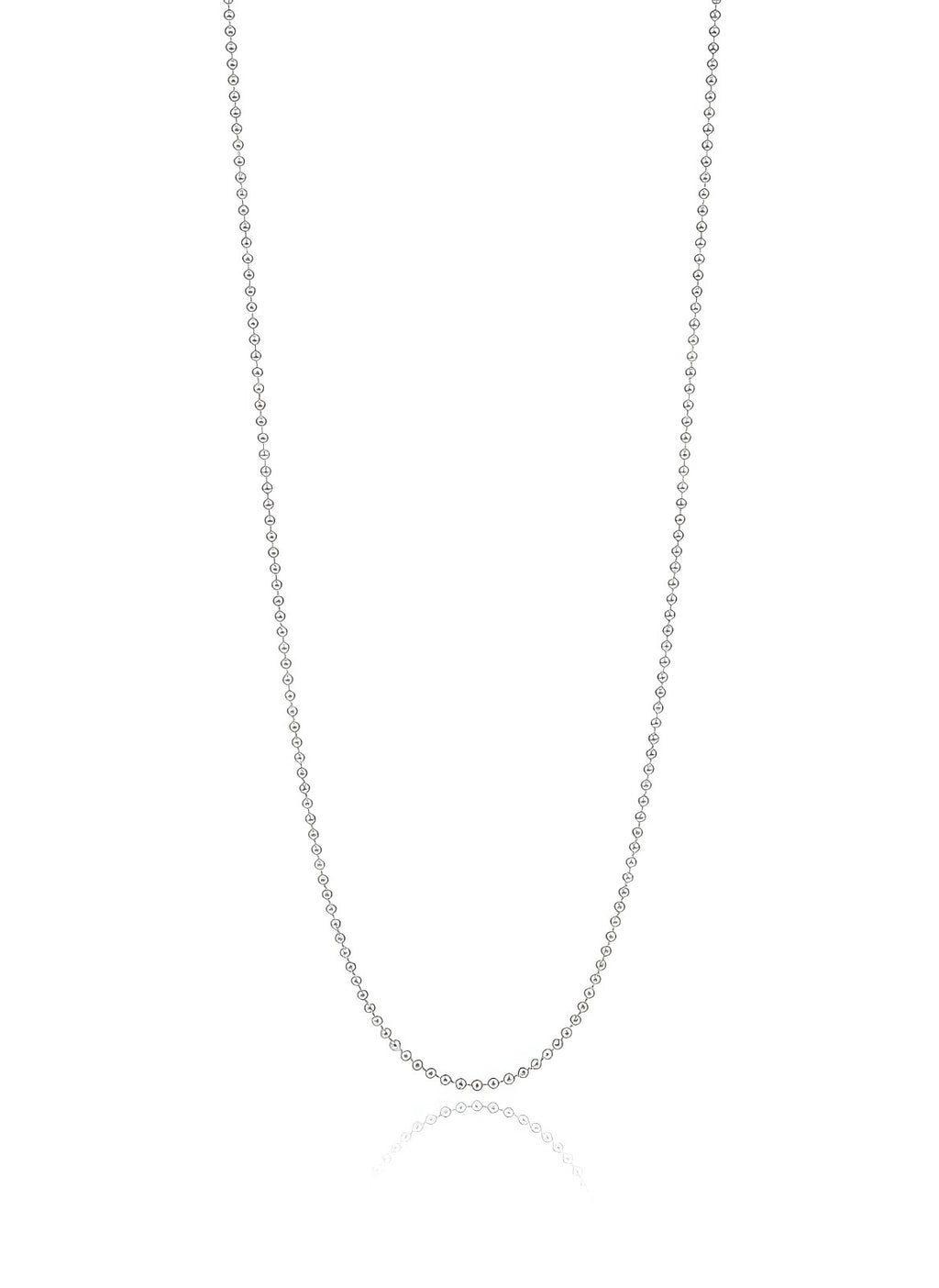Classic 925 Italian Silver Ball Chain Necklace
