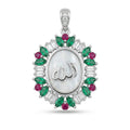 Médaillon Allah — 925 Italian Silver Allah Pendant
