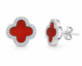 Capri Scarlet Pavé Earrings