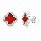 Capri Scarlet Pavé Earrings