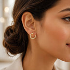 Radiant Gilded Nail Pavé Studs