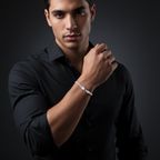 Le Franco Arrow Chain Bracelet - Lifestyle Wearing Shot