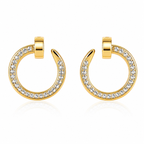 Radiant Gilded Nail Pavé Studs