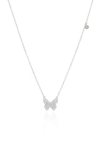 Silver Butterfly Pendant Necklace