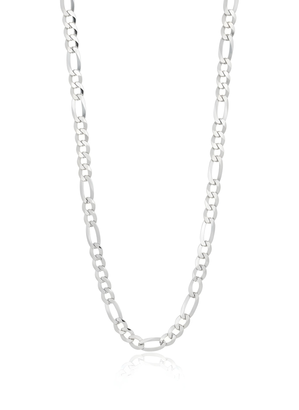 Classic 925 Italian Silver Figaro Chain Necklace