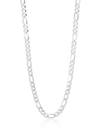 Classic 925 Italian Silver Figaro Chain Necklace