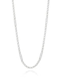 Italian Silver Mariner Chain with Greek Key Stati