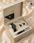 Premium Men's Gift Set - With Watch, Pen, Cufflinks &amp; Crystal Tasbih