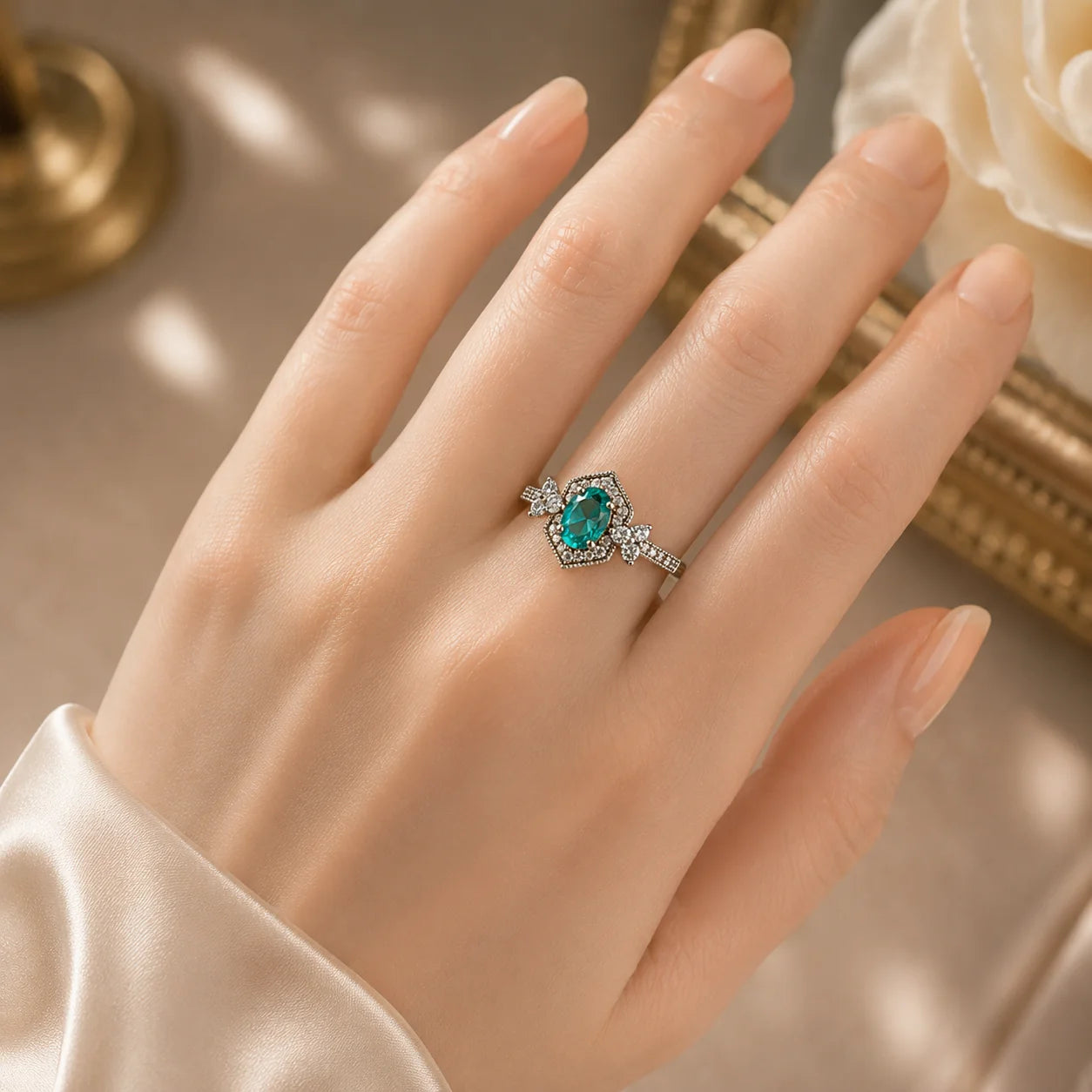 Émeraude Vintage Ring