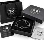 Fine Silver 925 sterling silver black onyx clover bracelet in branded black gift box with certificate, polishing cloth and bag, KSA