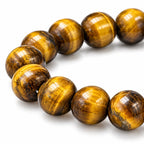 Éclat Fauve · Men's Tiger Eye Beaded Bracelet