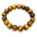 Éclat Fauve · Men's Tiger Eye Beaded Bracelet