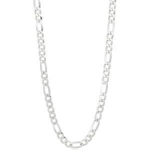 Classic 925 Italian Silver Figaro Chain Necklace
